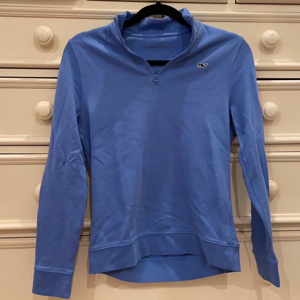 NWOT Vineyard Vines Light Blue Boys Zip Up Jacket SIZE L (16)